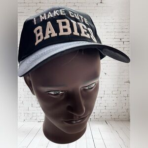 I make cute babies Black Baseball Ball Hat SnapBack Cap